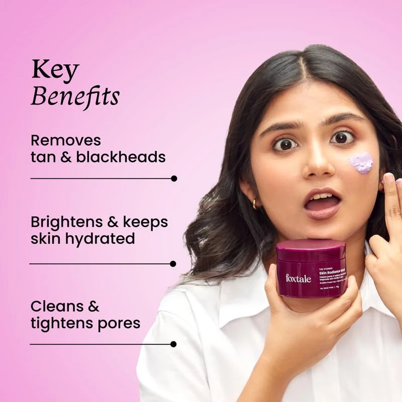 Foxtale De-Tan Face Mask for Glowing Skin, 75 g-2.webp